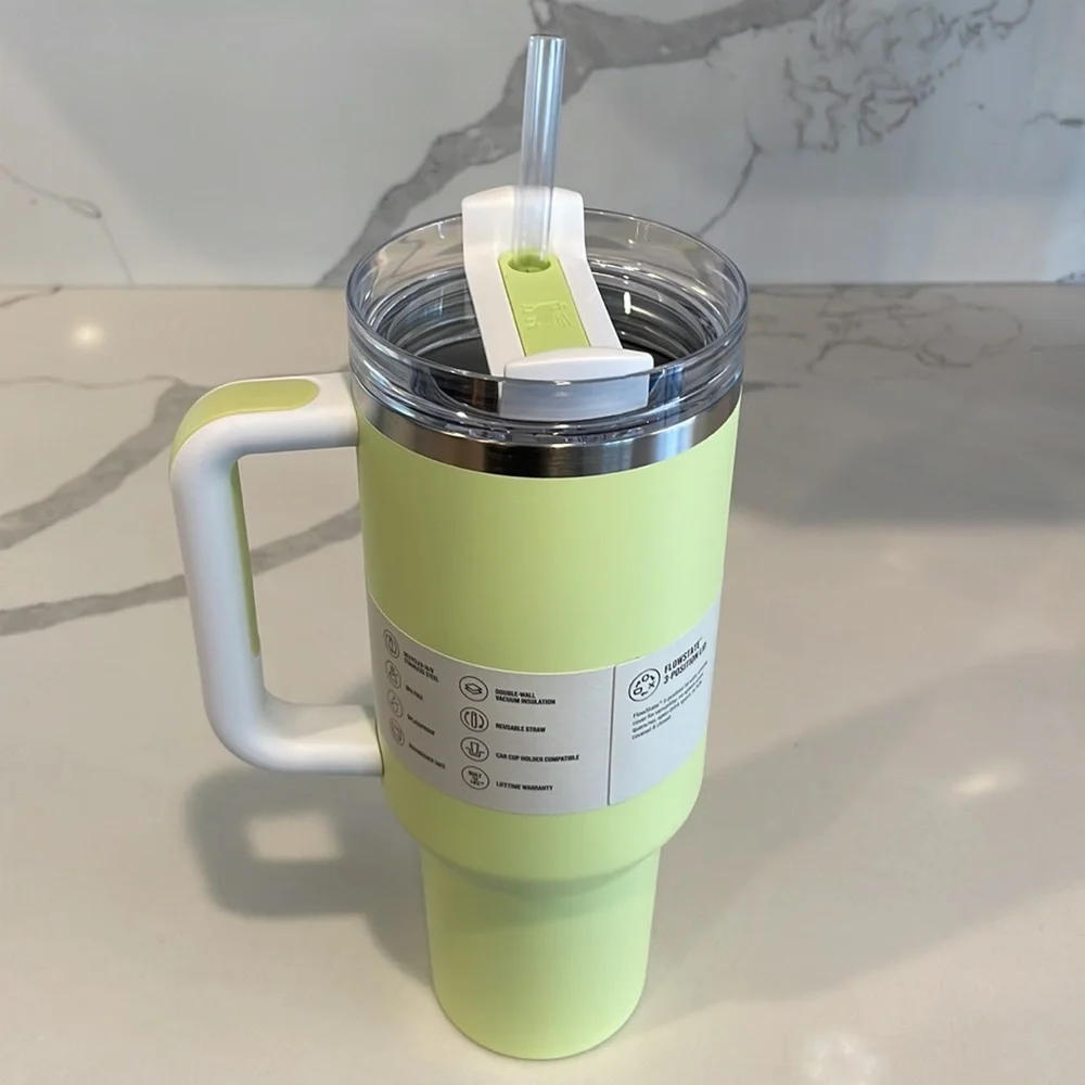 Stanley - Target CITRON COLORBLOCK - 40 oz. Flowstate Quencher H2.0 Tumbler NWT!